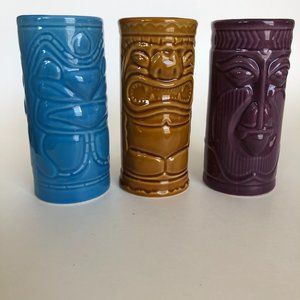 Set Of 3 Tiki Mugs Tiki Bar Accoutrements 2001